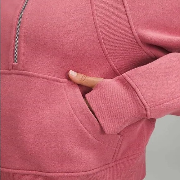 Lululemon Scuba Oversized Half-Zip Hoodie Brier Rose XS/S EUC RARE - Picture 3 of 9
